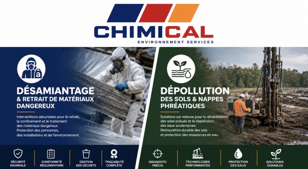 CHIMICAL, entreprise de désamiantage et de retrait de matériaux dangereux