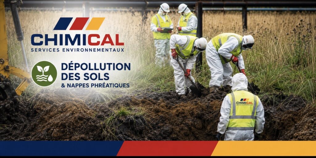 Diagnostic de pollution des sols : prélèvements et relevés sur le terrain